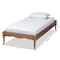 Baxton Studio Marieke Vintage French Inspired Ash Walnut Finished Wood Twin Size Platform Bed Frame 180-11180-Zoro - alternate 8